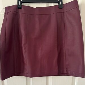 Plus size faux leather forever 21 miniskirt 2x